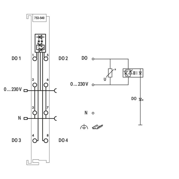 WAGO 753-540 PLC Materialen WAGO-I/O- Systeem Serie 753