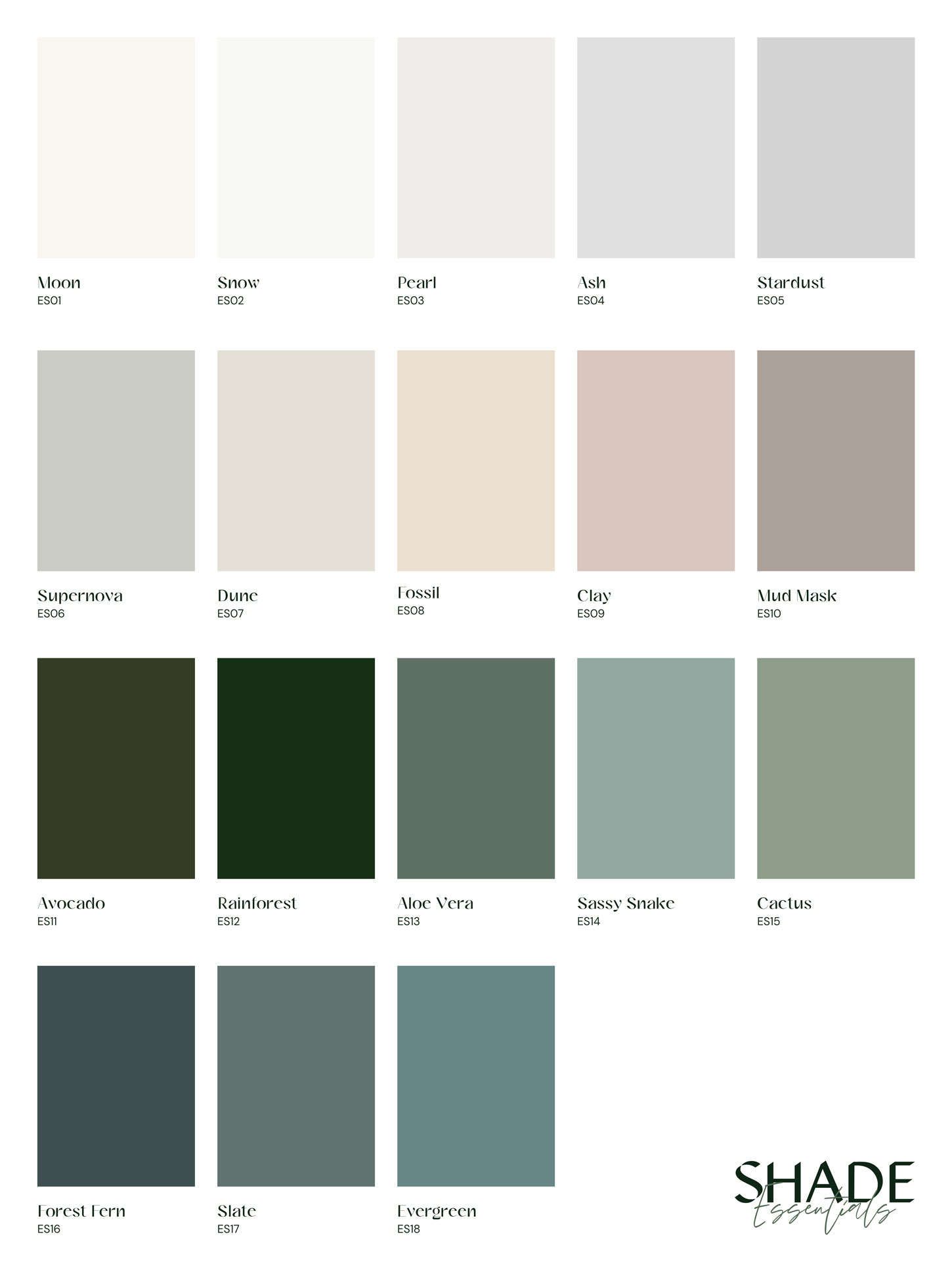 A5 samples - Shade Essentials