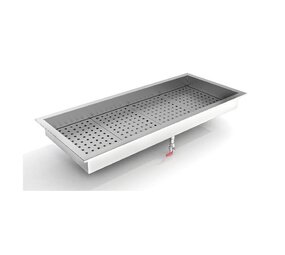 Combisteel Crushed ice bak 4 1 gn inbouw rvs aisi 304 Combisteel Crushed ice bak 4 1 gn inbouw rvs aisi 304