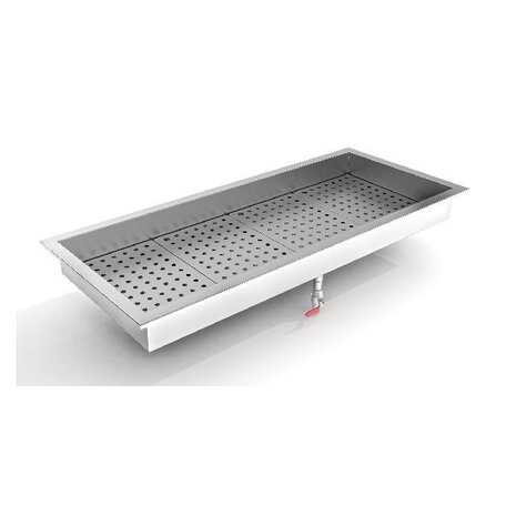 Combisteel Crushed ice bak 4 1 gn inbouw rvs aisi 304 | 7013.2735 Combisteel Crushed ice bak 4 1 gn inbouw rvs aisi 304 | 7013.2735