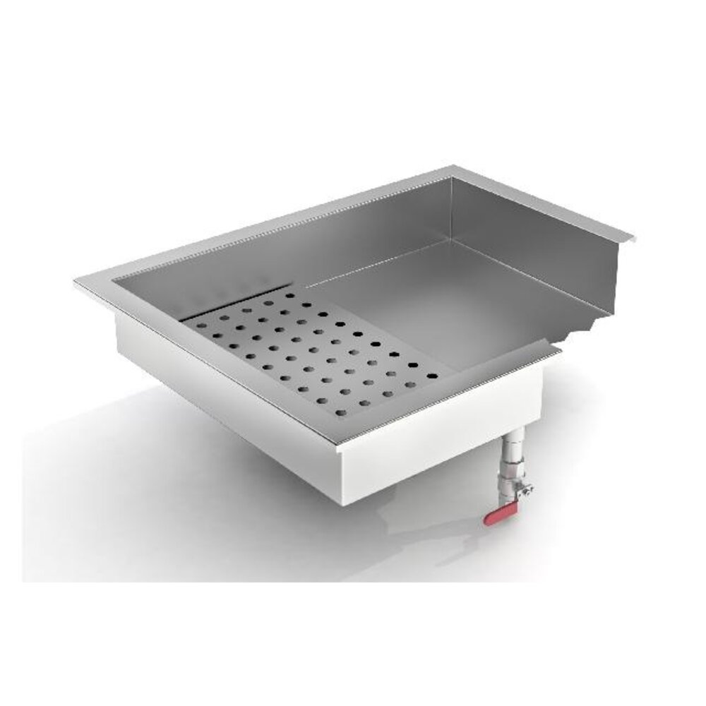 Combisteel Crushed ice bak 4 1 gn inbouw rvs aisi 304 | 7013.2735 Combisteel Crushed ice bak 4 1 gn inbouw rvs aisi 304 | 7013.2735