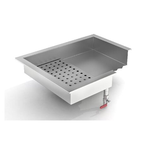 Combisteel Crushed ice bak 4 1 gn inbouw rvs aisi 304 | 7013.2735 Combisteel Crushed ice bak 4 1 gn inbouw rvs aisi 304 | 7013.2735