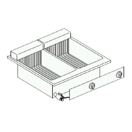Combisteel El. friteuse 2x10 l | 7266.0080
