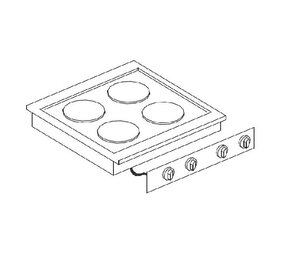 Combisteel El. kookunit 4 pl. Combisteel El. kookunit 4 pl.