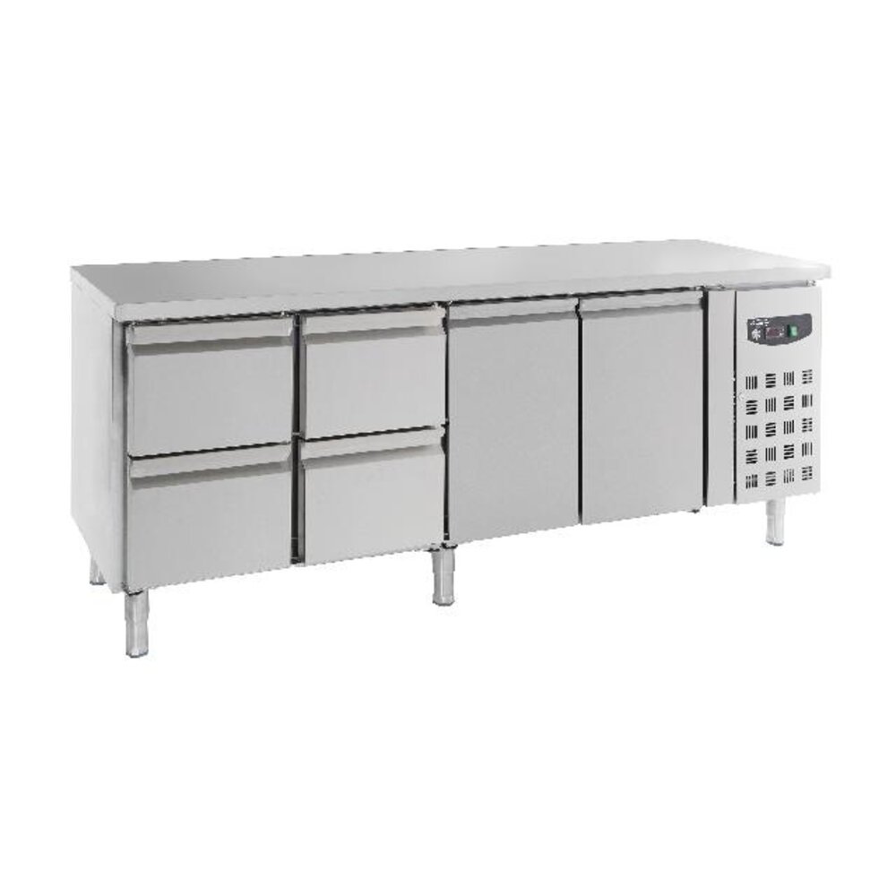 Combisteel 700 koelwerkbank 2drs 4 laden | 7950.0220 Combisteel 700 koelwerkbank 2drs 4 laden | 7950.0220