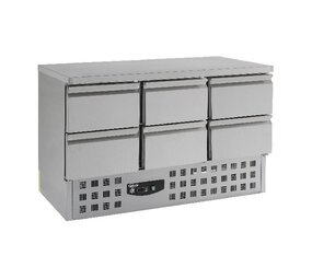 Combisteel Koelwerkbank 6 laden Combisteel Koelwerkbank 6 laden