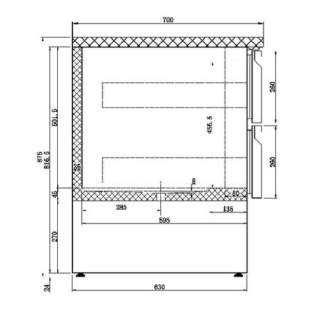 Combisteel Koelwerkbank 6 laden | 7950.0113 Combisteel Koelwerkbank 6 laden | 7950.0113