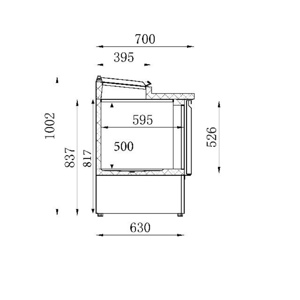 Combisteel Saladette 3 drs | 7950.0100 Combisteel Saladette 3 drs | 7950.0100