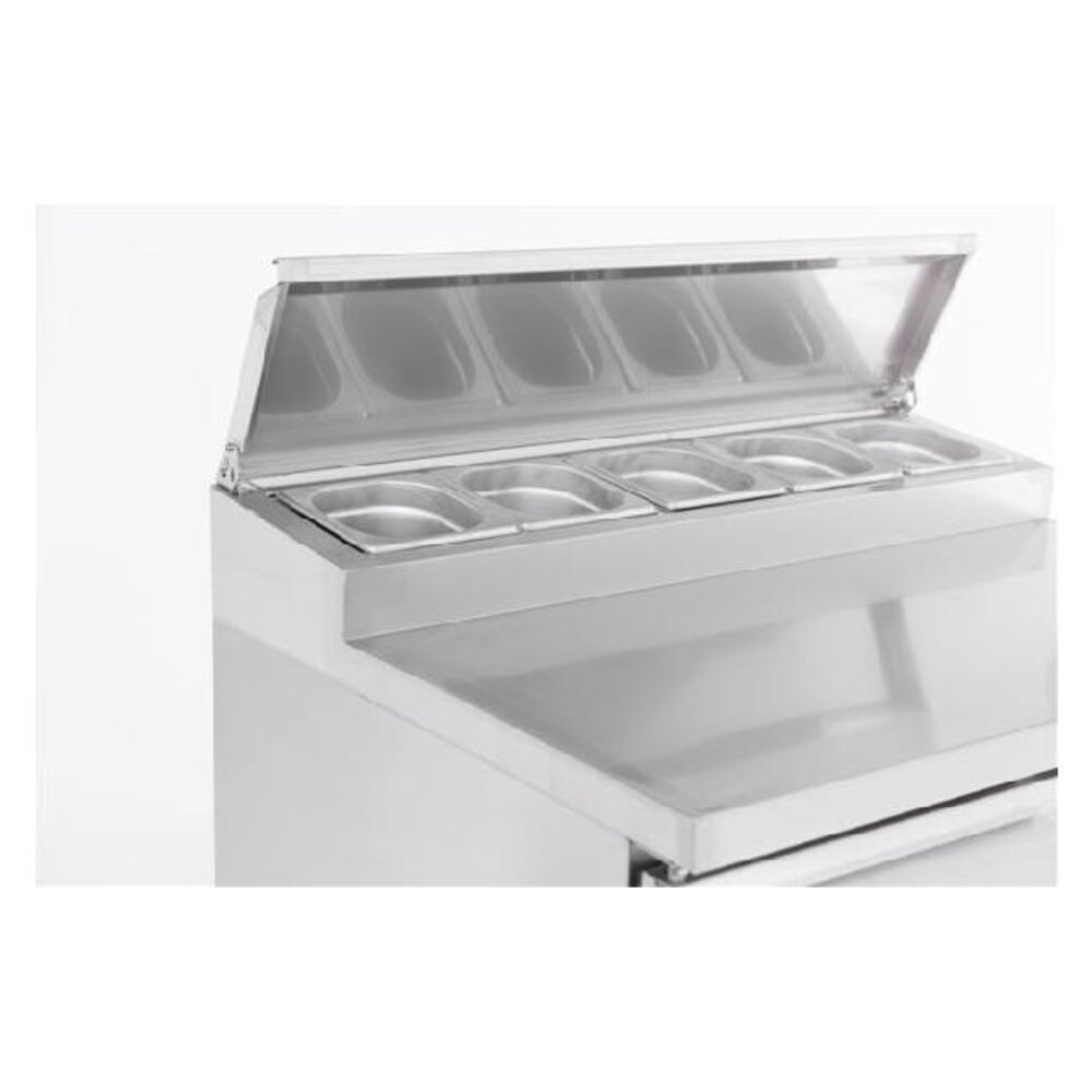 Combisteel Saladette 2 deurs 5x1 6 gn pan | 7950.0095 Combisteel Saladette 2 deurs 5x1 6 gn pan | 7950.0095