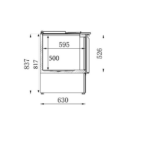 Combisteel Gekoelde saladette 3 drs | 7950.0094 Combisteel Gekoelde saladette 3 drs | 7950.0094