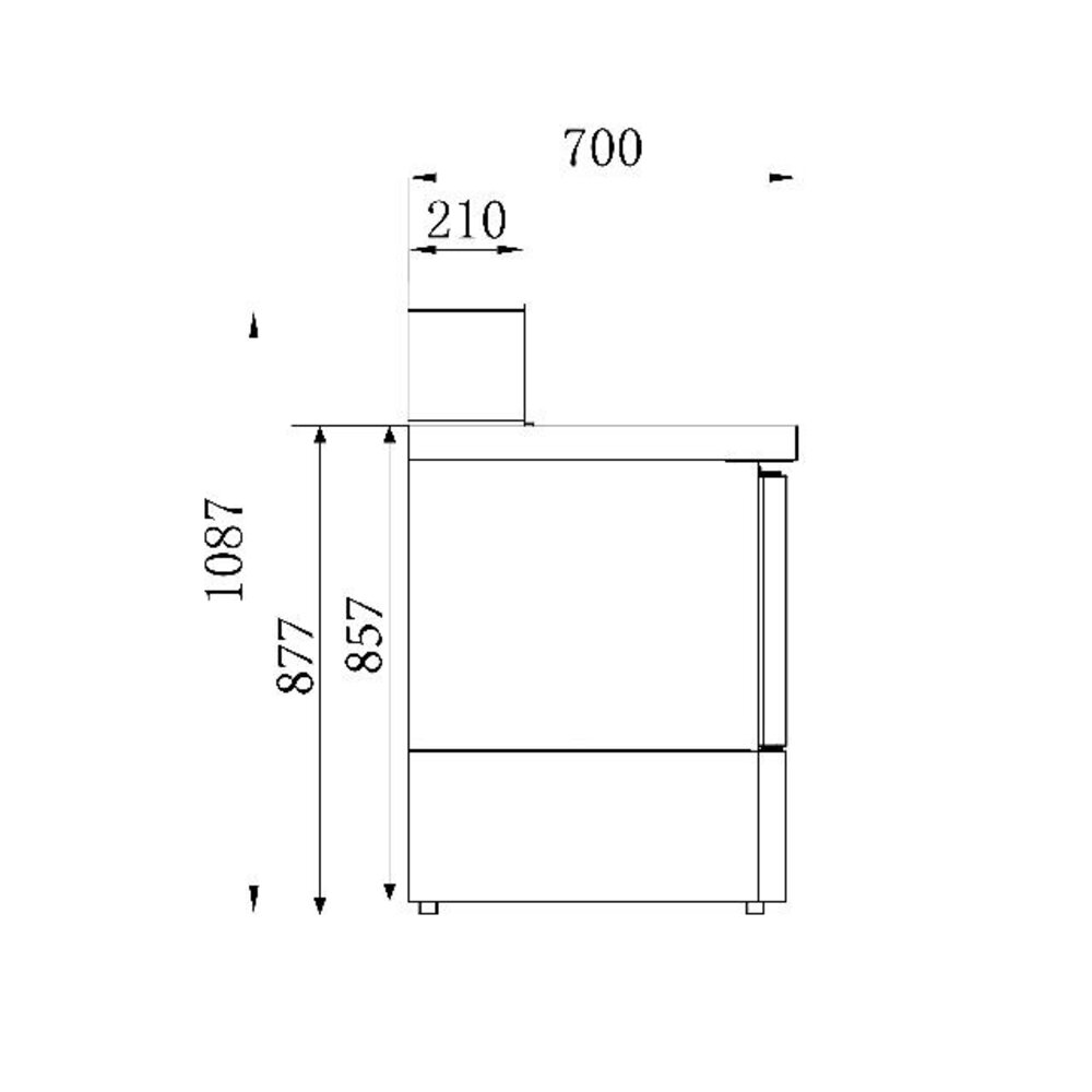Combisteel Pizzawerkbank 2 drs | 7950.0070 Combisteel Pizzawerkbank 2 drs | 7950.0070