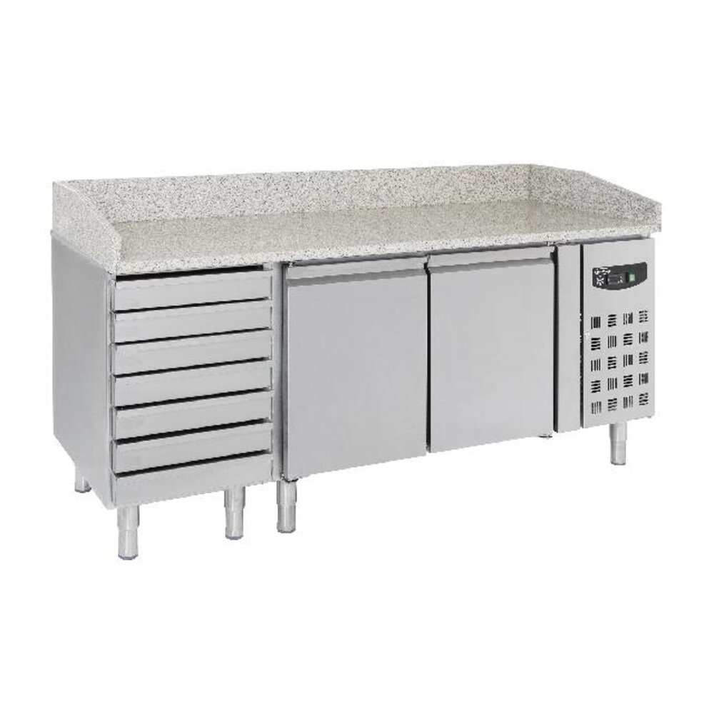 Combisteel Pizzawerkbank 2 drs 7 laden | 7950.0042 Combisteel Pizzawerkbank 2 drs 7 laden | 7950.0042