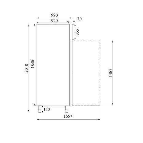 Combisteel Bakkersvrieskast | 7450.1210 Combisteel Bakkersvrieskast | 7450.1210