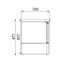 Combisteel Koelwerkbank 1 deur | 7450.0730 Combisteel Koelwerkbank 1 deur | 7450.0730