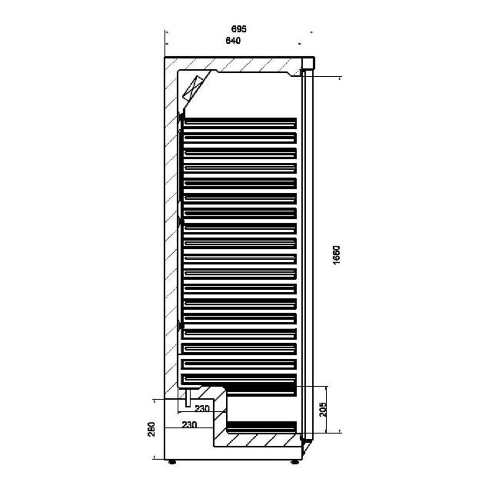 Combisteel Koelkast wit 1 deur | 7450.0561 Combisteel Koelkast wit 1 deur | 7450.0561