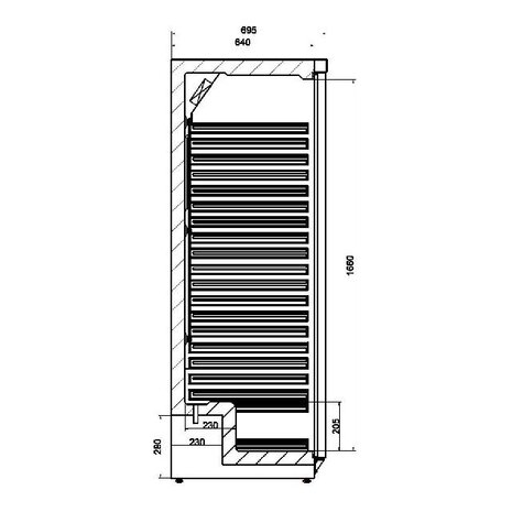 Combisteel Koelkast wit 1 deur | 7450.0561 Combisteel Koelkast wit 1 deur | 7450.0561