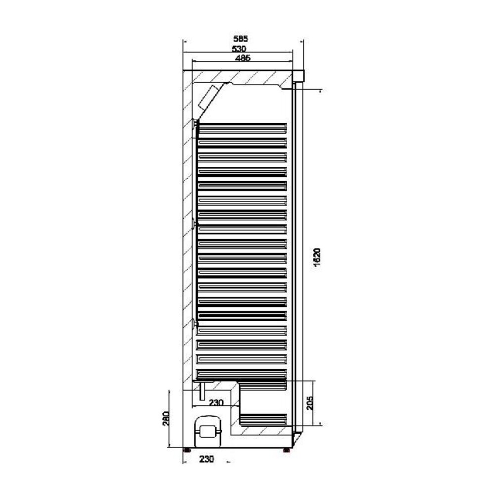 Combisteel Koelkast rvs 1 deur | 7450.0555 Combisteel Koelkast rvs 1 deur | 7450.0555