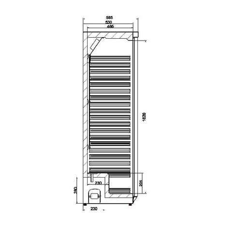 Combisteel Koelkast rvs 1 deur | 7450.0555 Combisteel Koelkast rvs 1 deur | 7450.0555