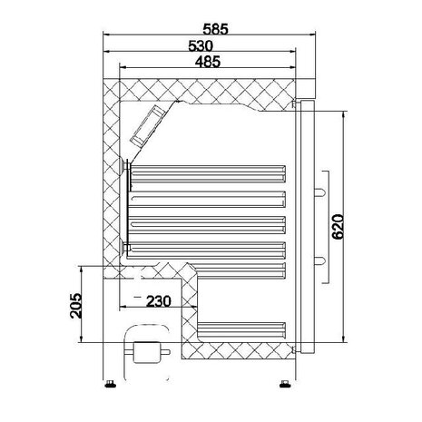 Combisteel Koelkast 1 glasdeur | 7450.0552 Combisteel Koelkast 1 glasdeur | 7450.0552
