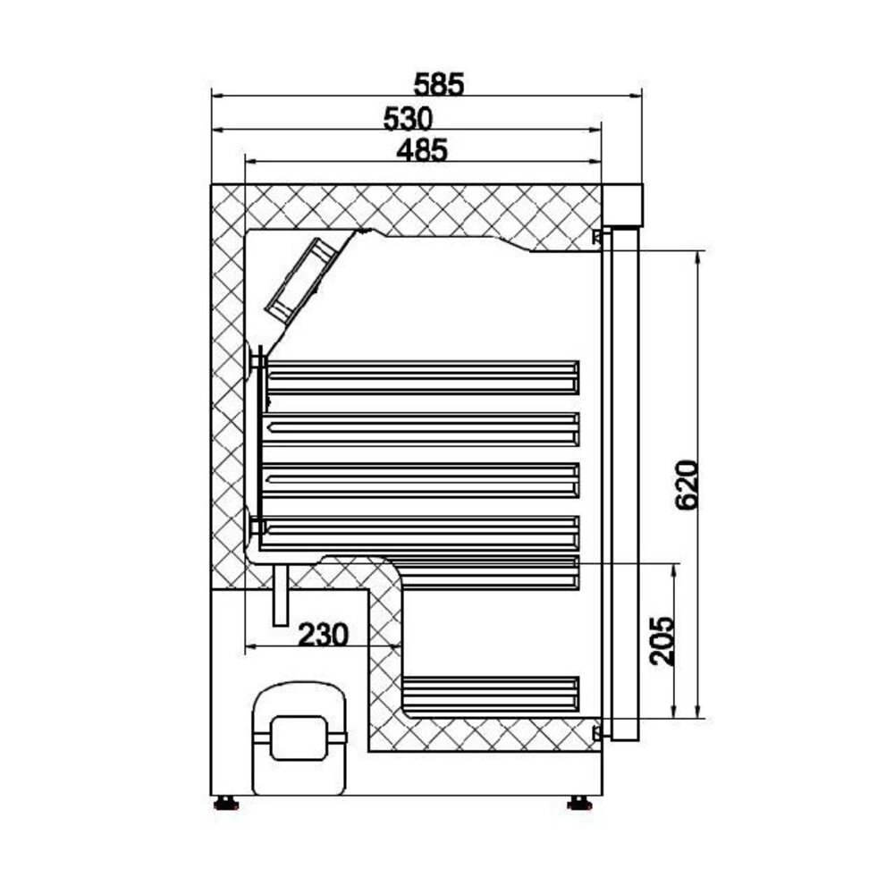 Combisteel Koelkast rvs 1 deur | 7450.0550 Combisteel Koelkast rvs 1 deur | 7450.0550