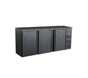 Combisteel Barcooler zwart 3 deurs