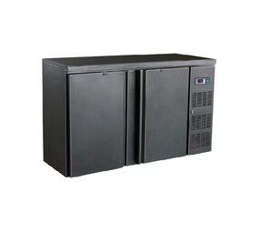 Combisteel Barcooler zwart 2 deurs Combisteel Barcooler zwart 2 deurs