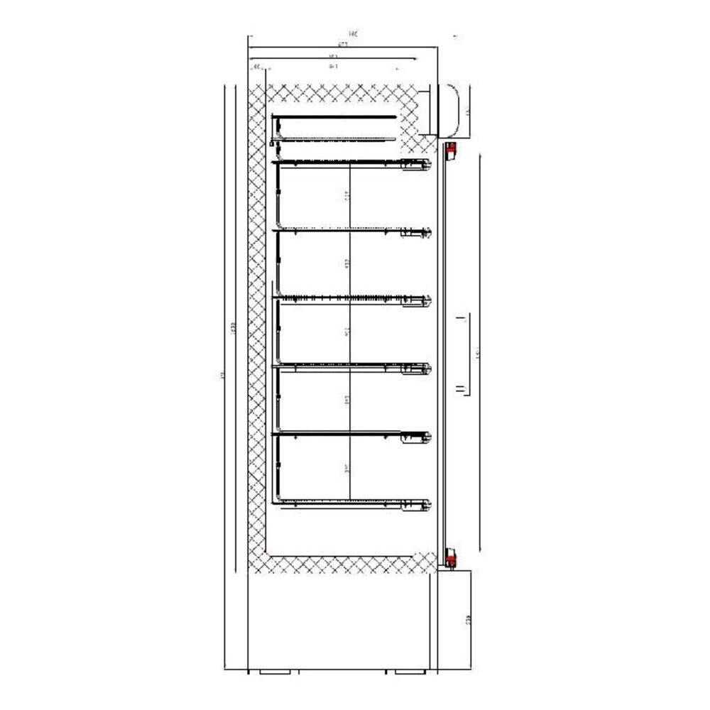 Combisteel Vrieskast 2 glasdeuren | 7450.0167 Combisteel Vrieskast 2 glasdeuren | 7450.0167