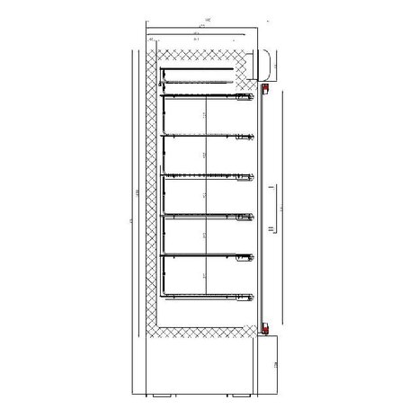 Combisteel Vrieskast 2 glasdeuren | 7450.0167 Combisteel Vrieskast 2 glasdeuren | 7450.0167