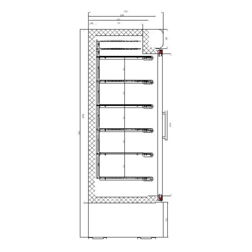 Combisteel Vrieskast 1 glasdeur | 7450.0165 Combisteel Vrieskast 1 glasdeur | 7450.0165