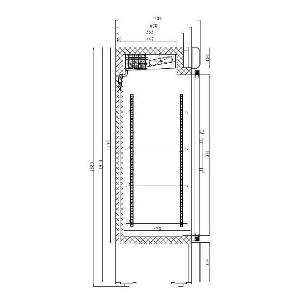 Combisteel Vrieskast 2 glasdeuren | 7450.0157 Combisteel Vrieskast 2 glasdeuren | 7450.0157