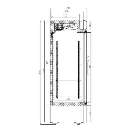 Combisteel Vrieskast 2 glasdeuren | 7450.0157 Combisteel Vrieskast 2 glasdeuren | 7450.0157
