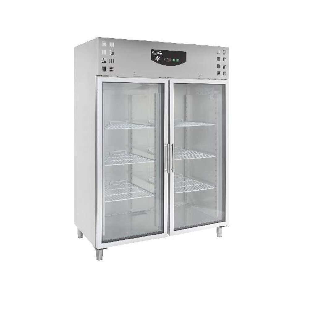 Combisteel Koelkast rvs 2 glasdeuren | 7450.0154 Combisteel Koelkast rvs 2 glasdeuren | 7450.0154
