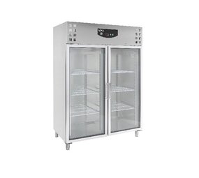 Combisteel Koelkast rvs 2 glasdeuren Combisteel Koelkast rvs 2 glasdeuren