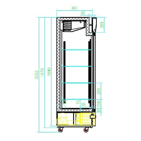 Combisteel Vrieskast 2 glasdeuren | 7450.0145 Combisteel Vrieskast 2 glasdeuren | 7450.0145