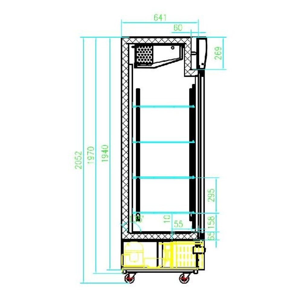 Combisteel Koelkast 2 glasdeuren | 7450.0140 Combisteel Koelkast 2 glasdeuren | 7450.0140