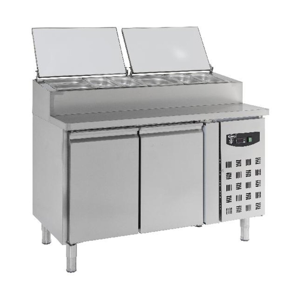 Combisteel Saladette 2 deuren 6x1 3gn pan | 7450.0102 Combisteel Saladette 2 deuren 6x1 3gn pan | 7450.0102