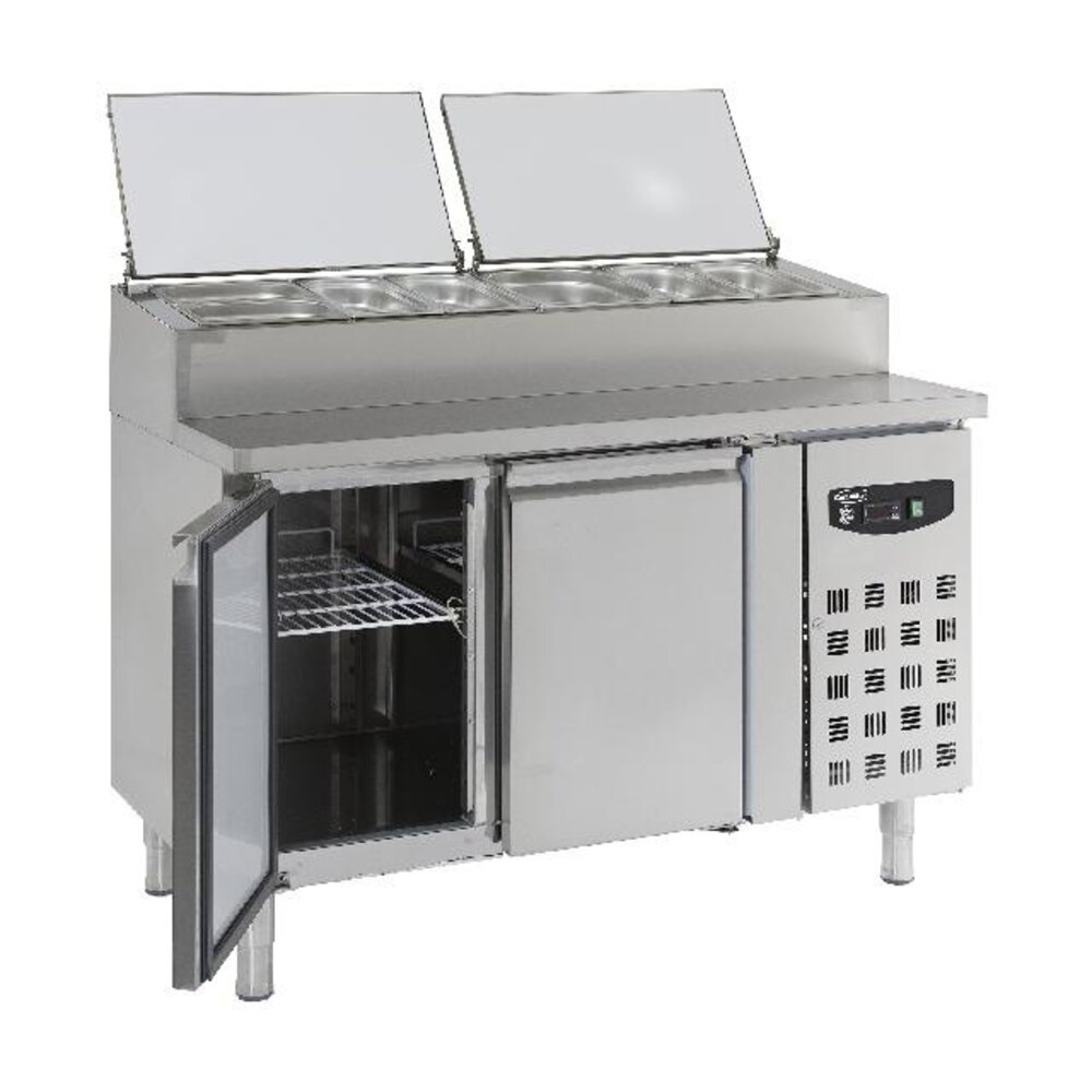 Combisteel Saladette 2 deuren 6x1 3gn pan | 7450.0102 Combisteel Saladette 2 deuren 6x1 3gn pan | 7450.0102