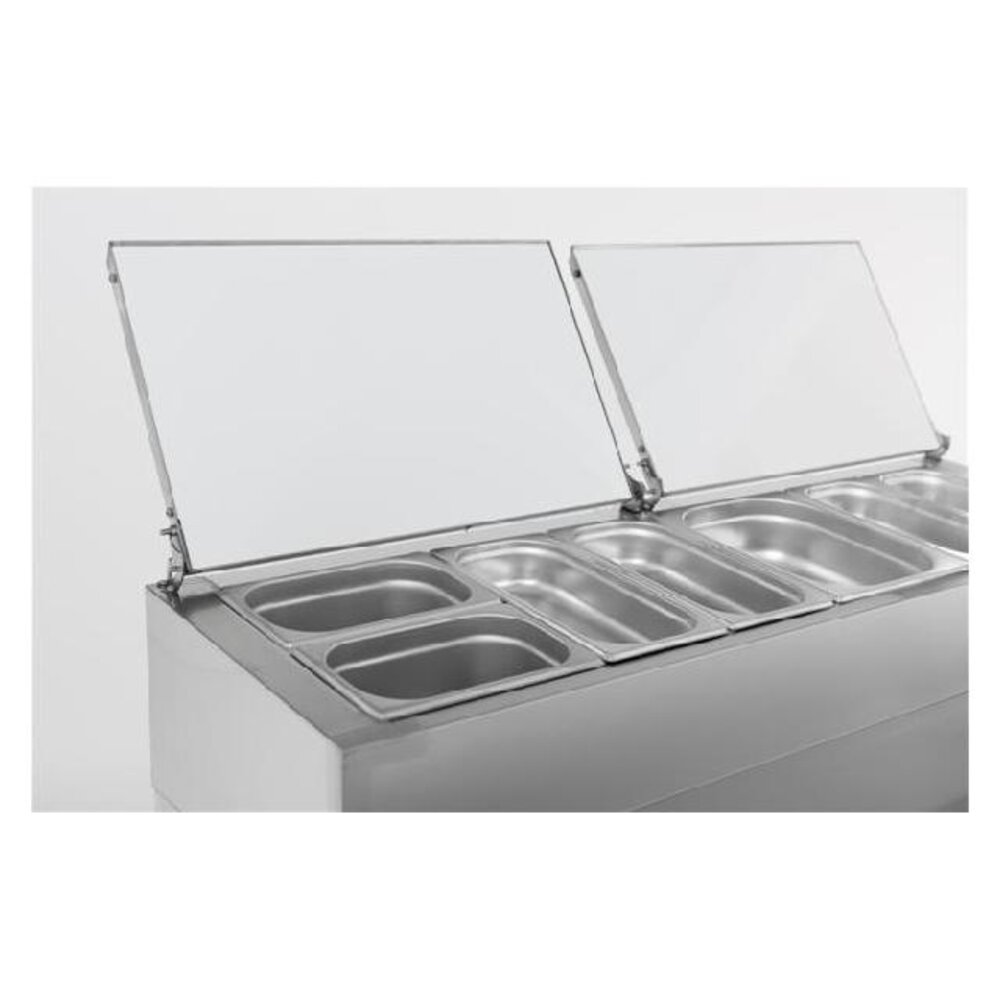 Combisteel Saladette 2 deuren 6x1 3gn pan | 7450.0102 Combisteel Saladette 2 deuren 6x1 3gn pan | 7450.0102