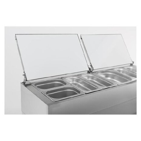 Combisteel Saladette 2 deuren 6x1 3gn pan | 7450.0102 Combisteel Saladette 2 deuren 6x1 3gn pan | 7450.0102