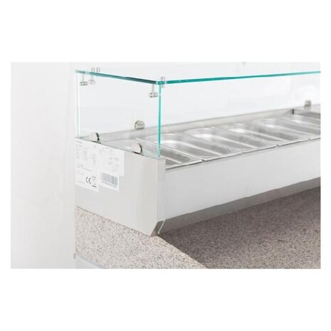 Combisteel Gekoelde opzetvitrine 1 3 gn x 6 | 7450.0017 Combisteel Gekoelde opzetvitrine 1 3 gn x 6 | 7450.0017
