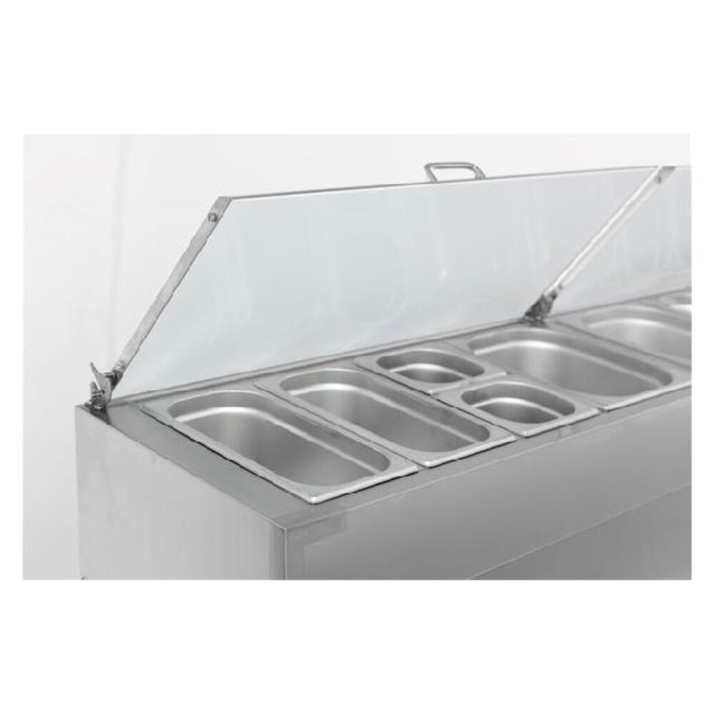 Combisteel Saladette 3 deuren 8x1 3gn pan | 7450.0104 Combisteel Saladette 3 deuren 8x1 3gn pan | 7450.0104