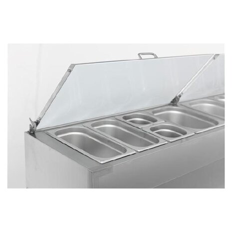 Combisteel Saladette 3 deuren 8x1 3gn pan | 7450.0104 Combisteel Saladette 3 deuren 8x1 3gn pan | 7450.0104