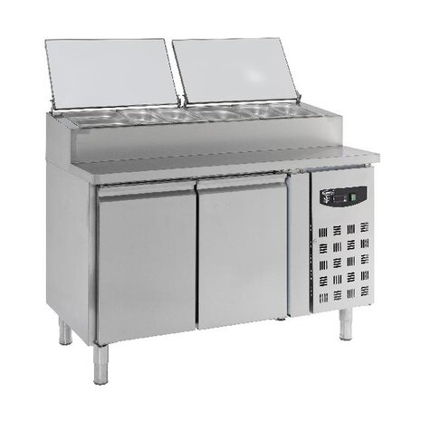 Combisteel Saladette 2 deuren 6x1 3gn pan | 7450.0102 Combisteel Saladette 2 deuren 6x1 3gn pan | 7450.0102