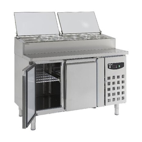 Combisteel Saladette 2 deuren 6x1 3gn pan | 7450.0102 Combisteel Saladette 2 deuren 6x1 3gn pan | 7450.0102