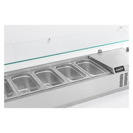 Combisteel Gekoelde opzetvitrine 1 3 gn x 9 | 7450.0023 Combisteel Gekoelde opzetvitrine 1 3 gn x 9 | 7450.0023