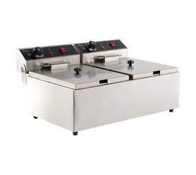Combisteel Elektrische tafelfriteuse 2x6 l Combisteel Elektrische tafelfriteuse 2x6 l