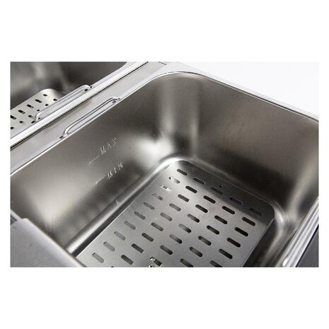 Combisteel Elektrische tafelfriteuse 2x6 l | 7455.1008