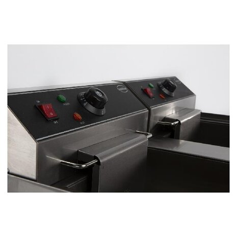 Combisteel Elektrische tafelfriteuse 2x10 l | 7455.1007
