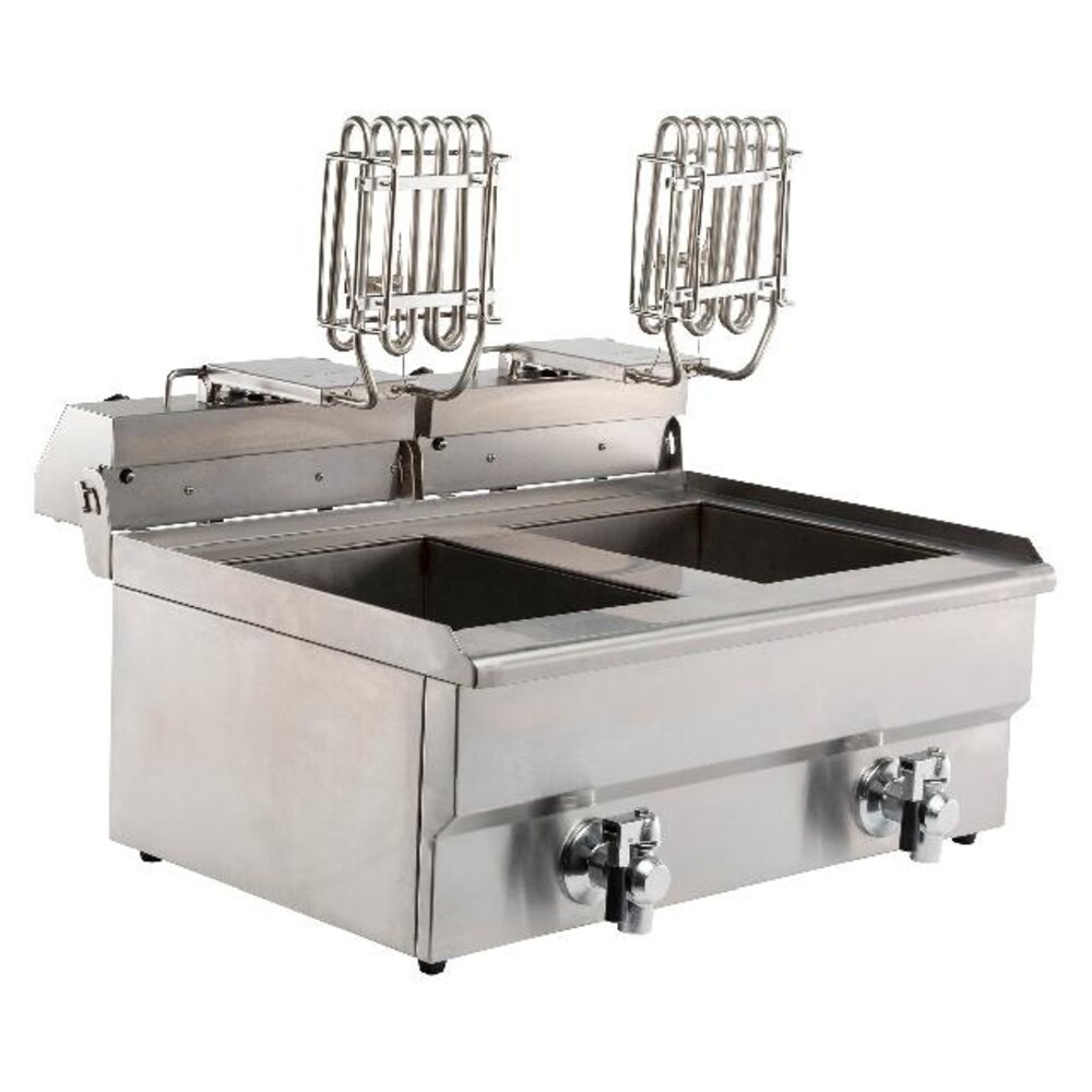 Combisteel Elektrische tafelfriteuse 2x8 l | 7455.1005