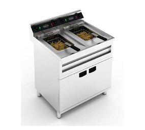 Combisteel Friteuse staand 2x12l 2x9kw Combisteel Friteuse staand 2x12l 2x9kw